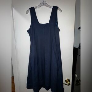 Lands’ End Blue Cotton Dress